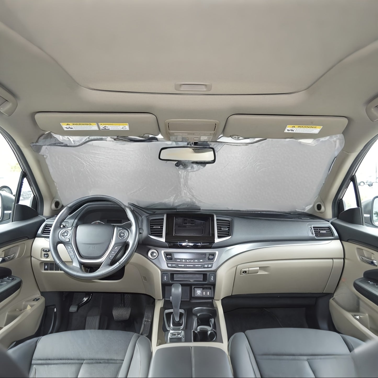 Funny Chicken Car Windshield Visor with Storage Bag, Visor Collapsible Front Window Guard Visor Is Suitable for In-car Sun Protection, Anti-peeping, Keep The Vehicle Cool And Protect The Interior