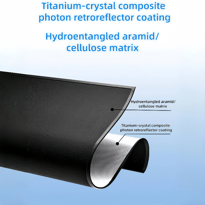 Dual-Layer Titanium Alloy Water-Spun Cotton Sunshade for Front Windshield & Interior Windows - UV Heat-Blocking, Foldable Privacy Curtain with Retractable Frame, Universal Cooling Accessory for Cars & SUVs