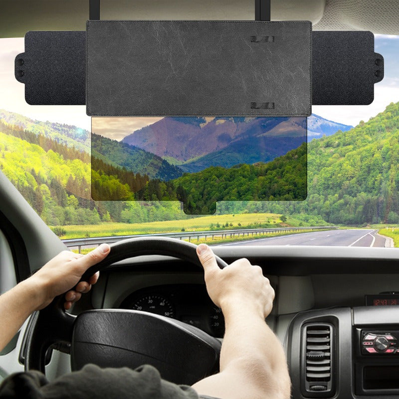 Upgraded car sunshade, front and side sunshade, zipper design, with PC lens, comes with upgraded dual sunshade extension for more comprehensive coverage, anti glare, suitable for safe driving and various vehicle models