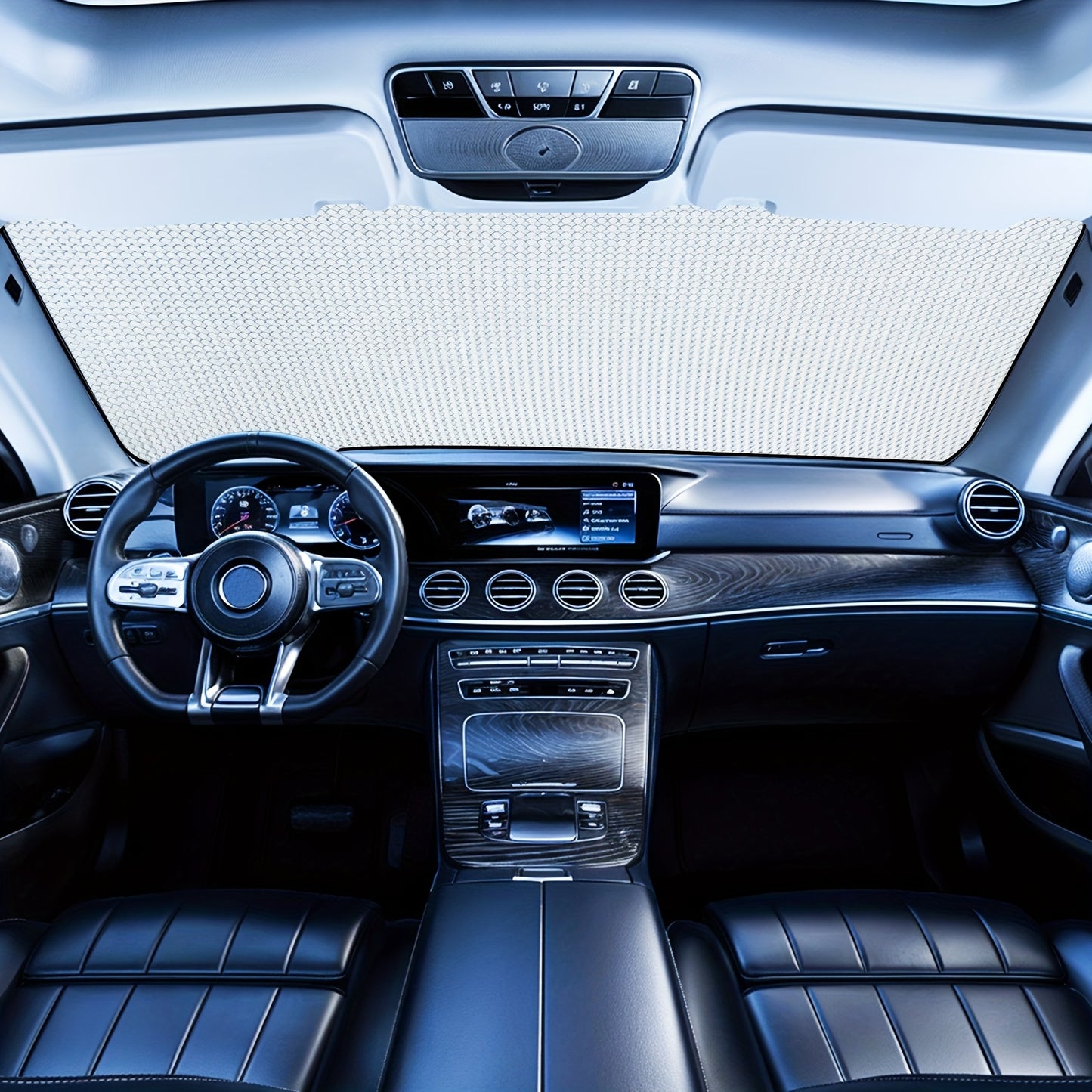 1pc Cat-Themed Windshield Sunshade - Foldable Car Sunshade with Surprise Cat Pattern, UV Protection & Heat Dissipation, Easy Installation for All Vehicles, Heat Dissipation Shade | Cat Lover Gift | Durable Sunshade