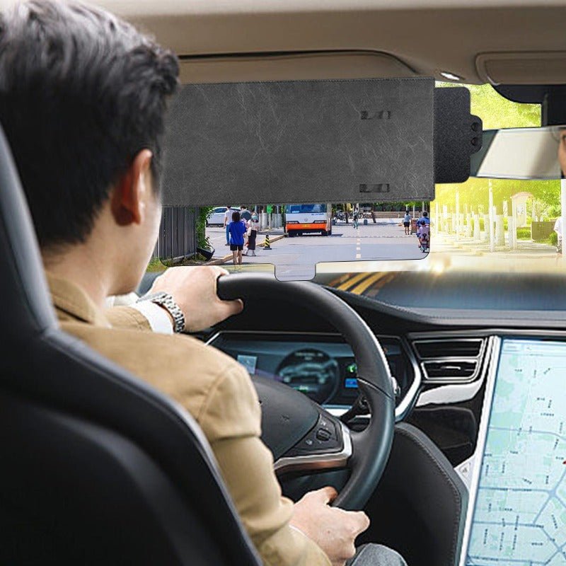 Upgraded car sunshade, front and side sunshade, zipper design, with PC lens, comes with upgraded dual sunshade extension for more comprehensive coverage, anti glare, suitable for safe driving and various vehicle models